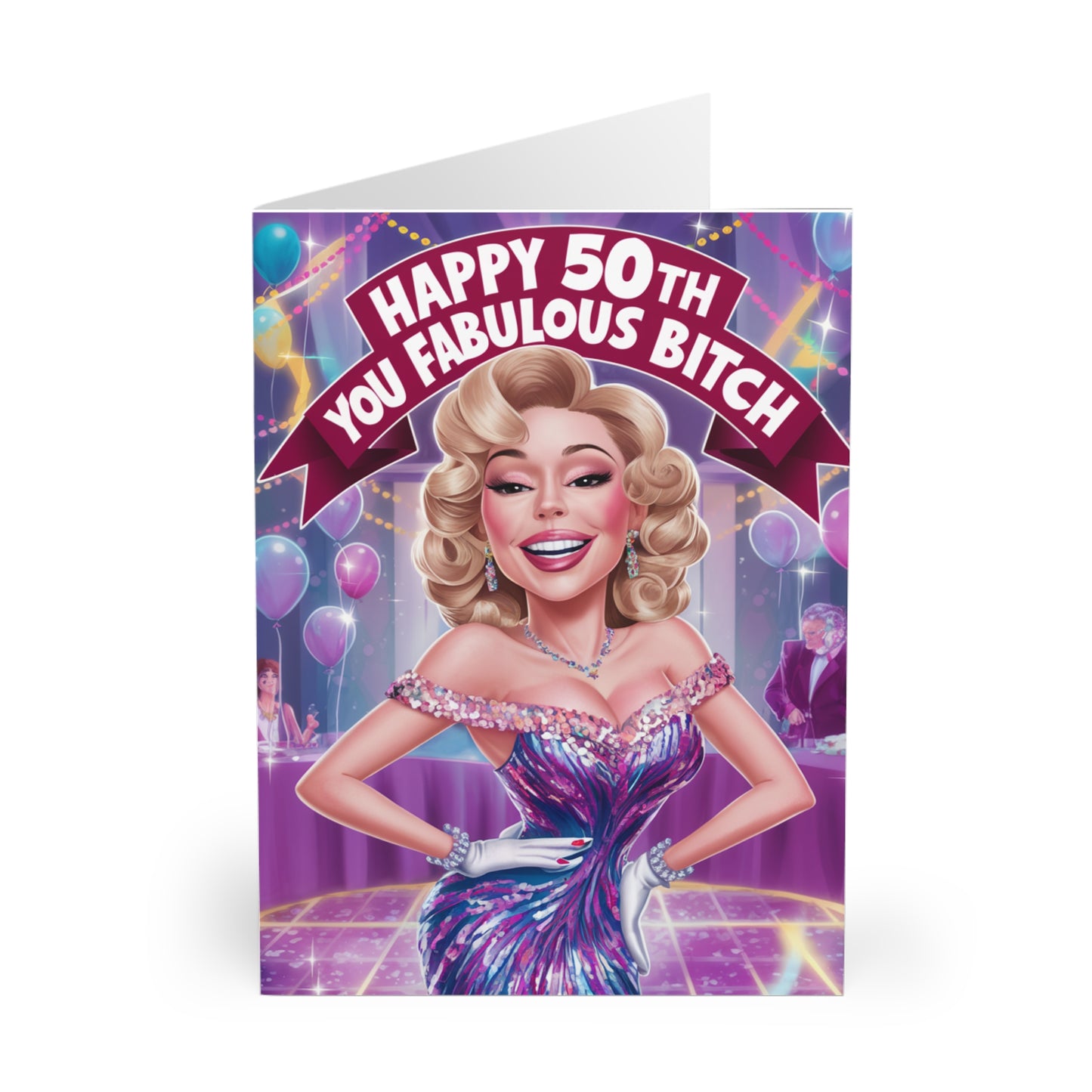 Open 50th Birthday Card Happy Birthday You Fabulous Bitch