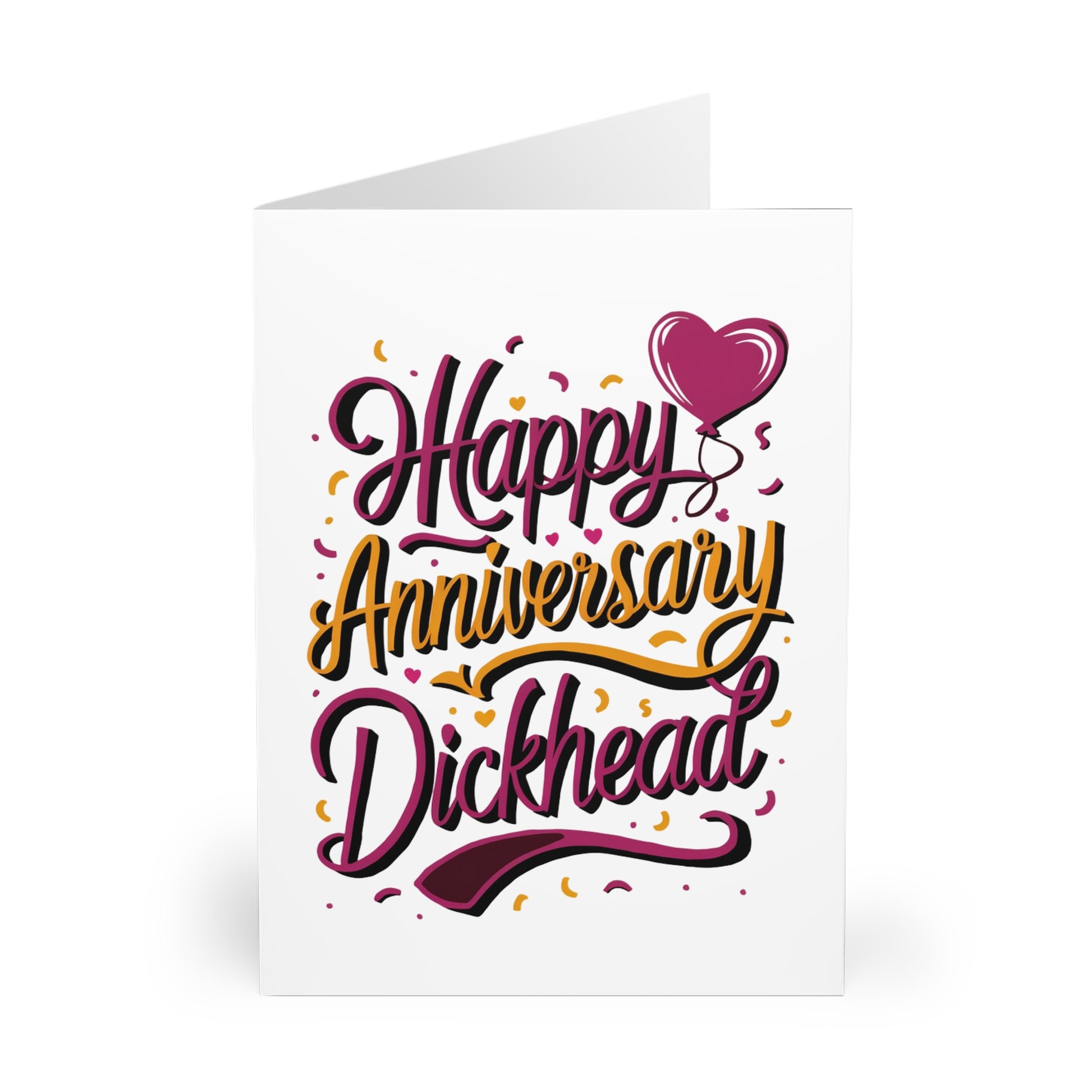 front Anniversary Card Happy Anniversary Dickhead