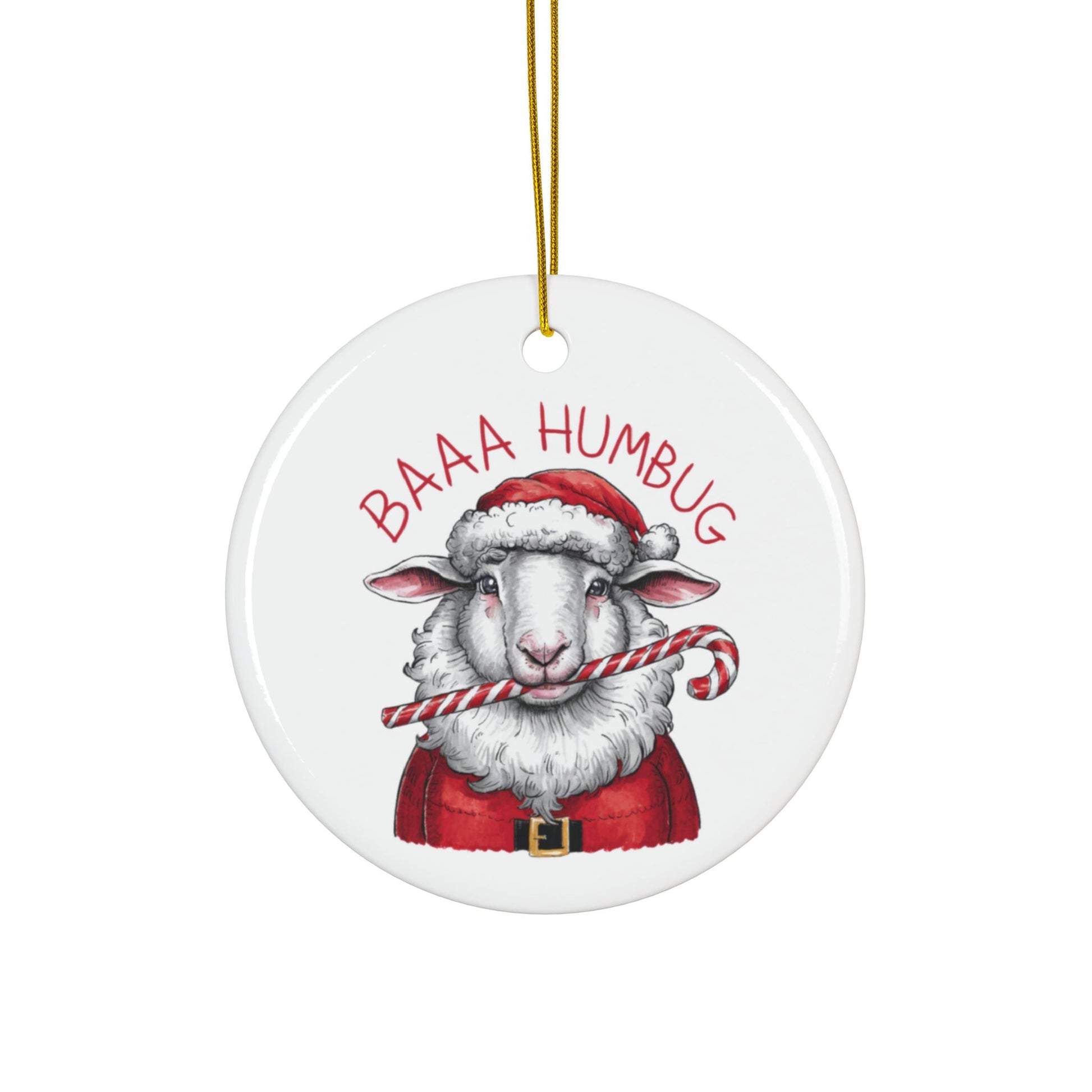 Baaa Humbug Scrooge Christmas Tree Ornament