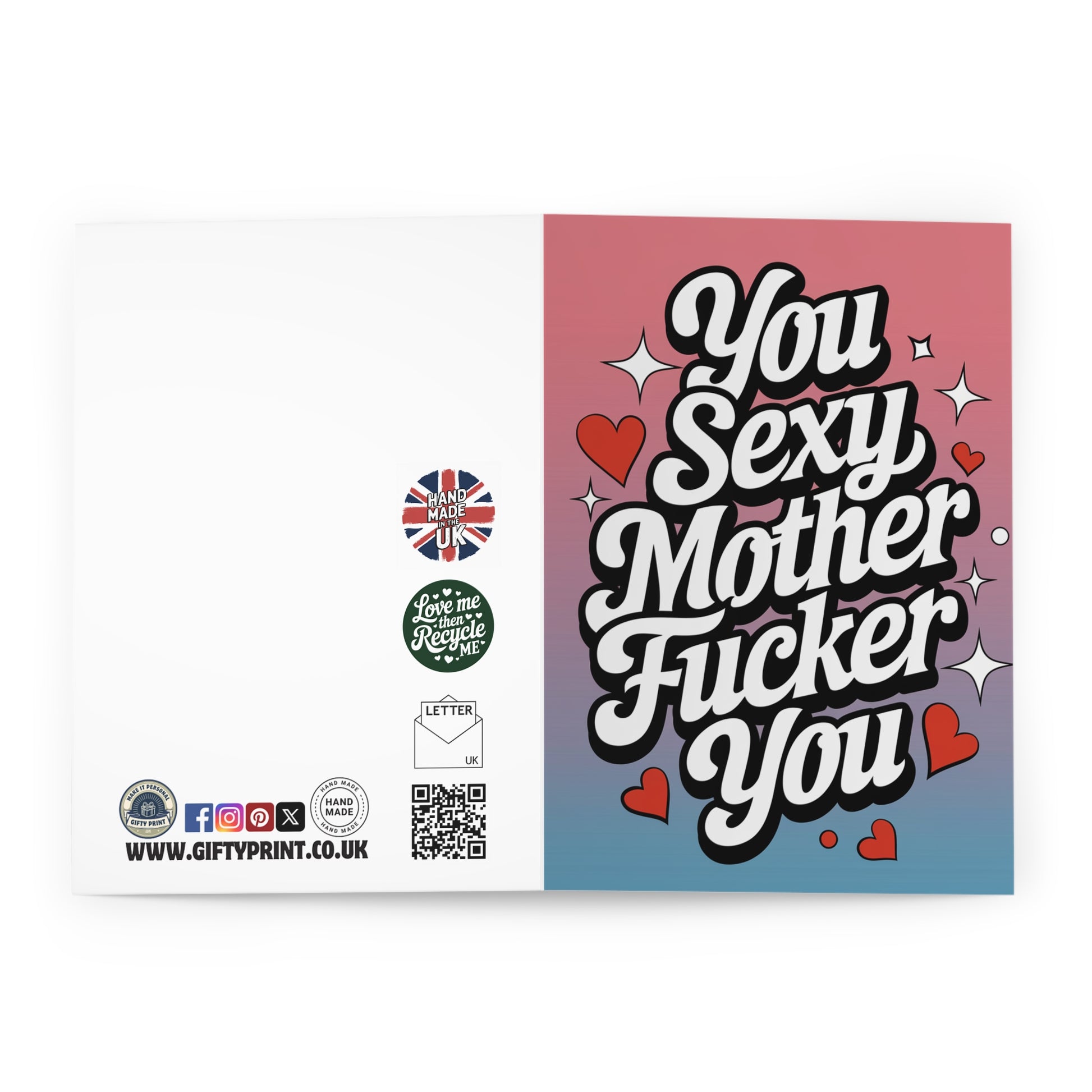 Funny Valentines Day Card You Sexy Mother Fucker You open