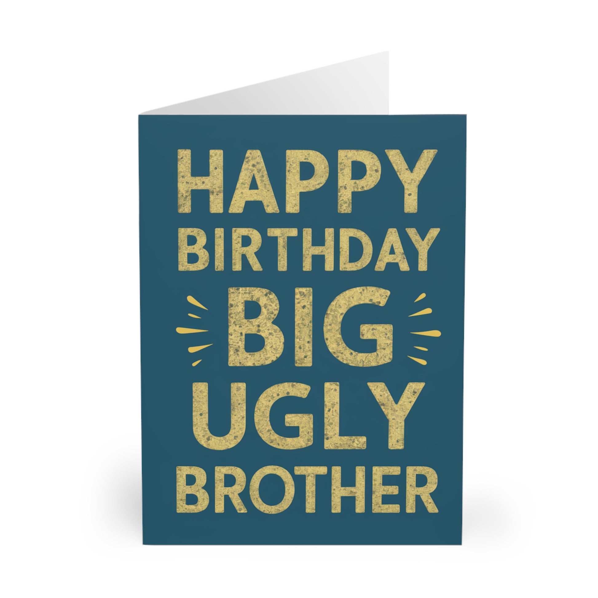 Birthday Card Happy Birthday Big Ugly Brother front