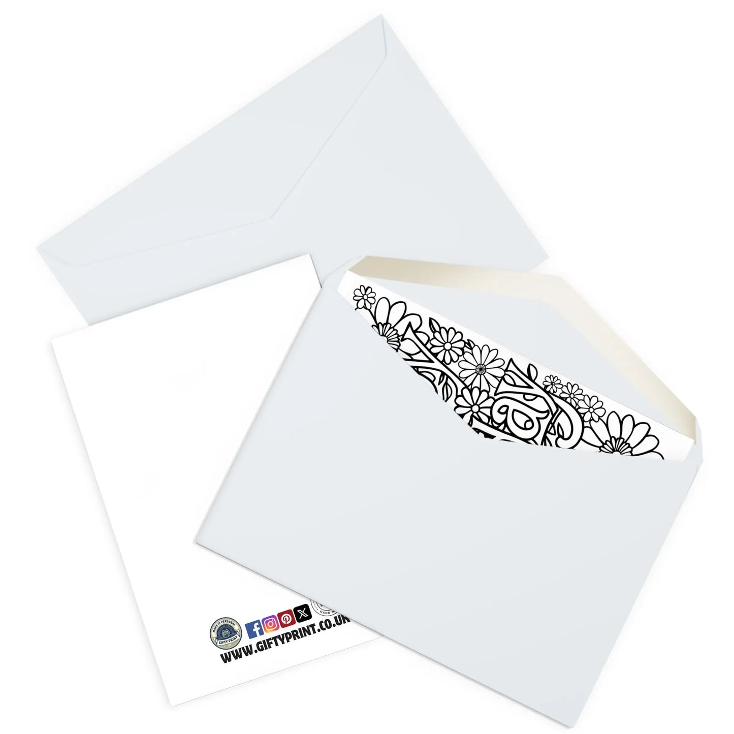 enveloped view Birthday Card Happy Birthday Colour Your Own Card