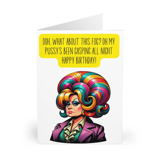 Birthday Card Mrs Slocombe Oh My Pussy Been Gasping