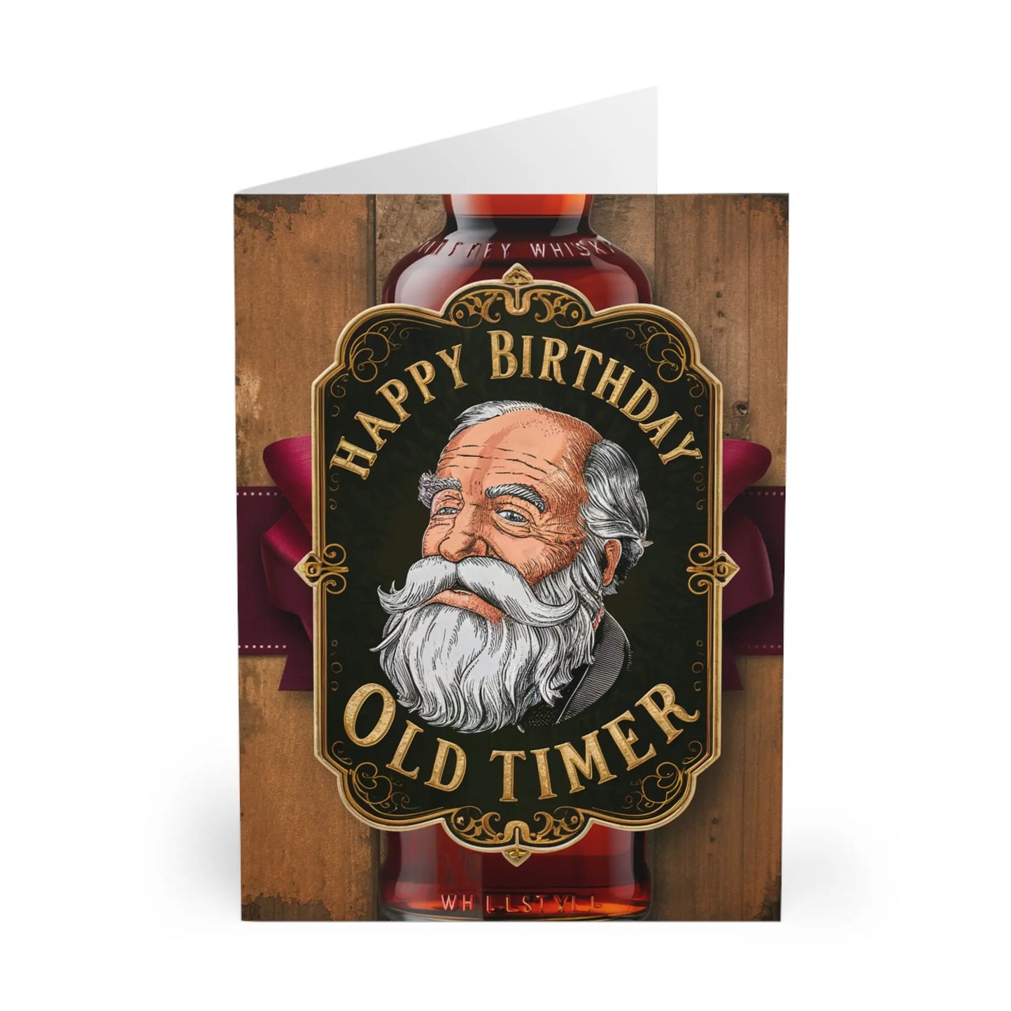 front of Birthday Card Happy Birthday Old Timer