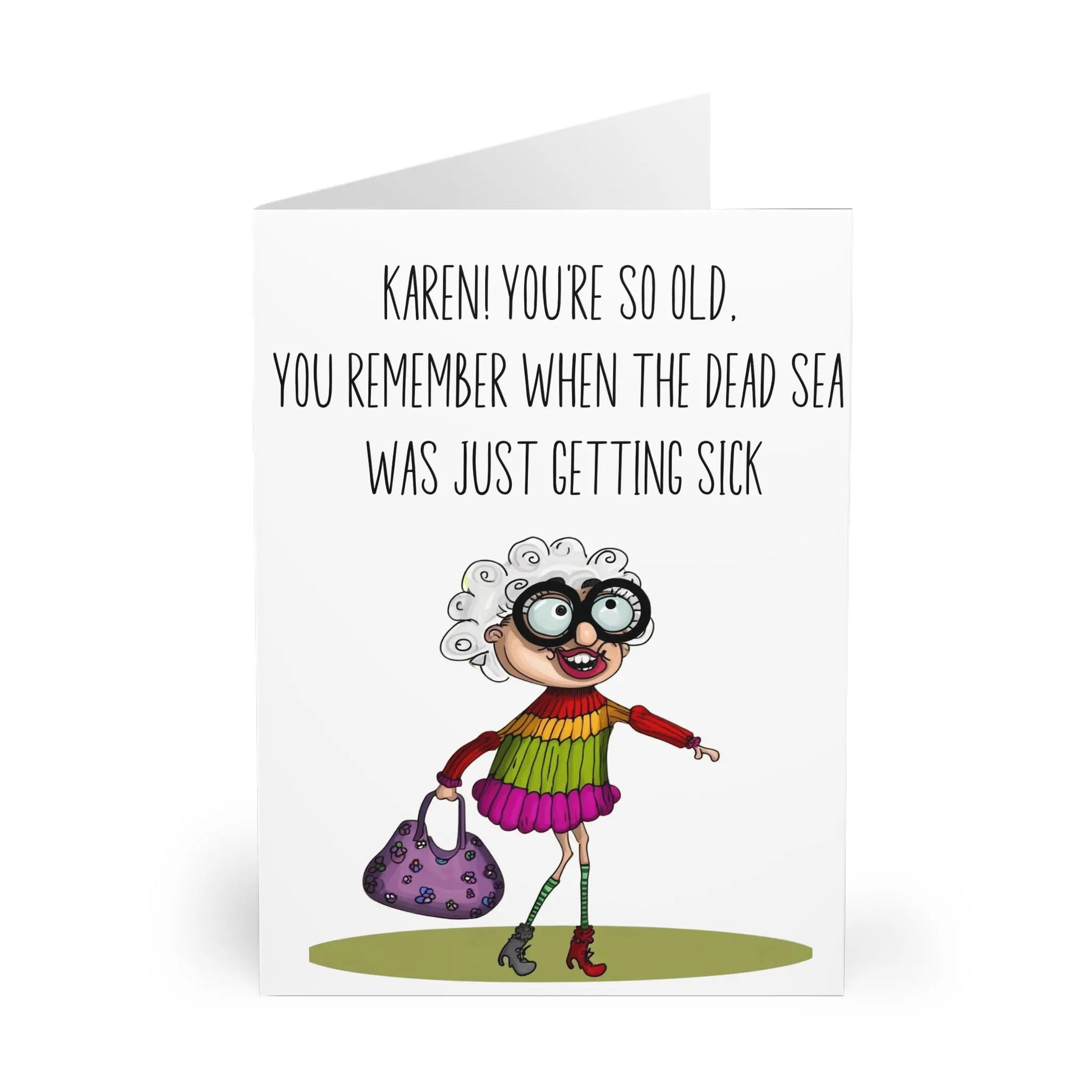 Personalised You're So Old You Remember The Dead Sea Birthday Card