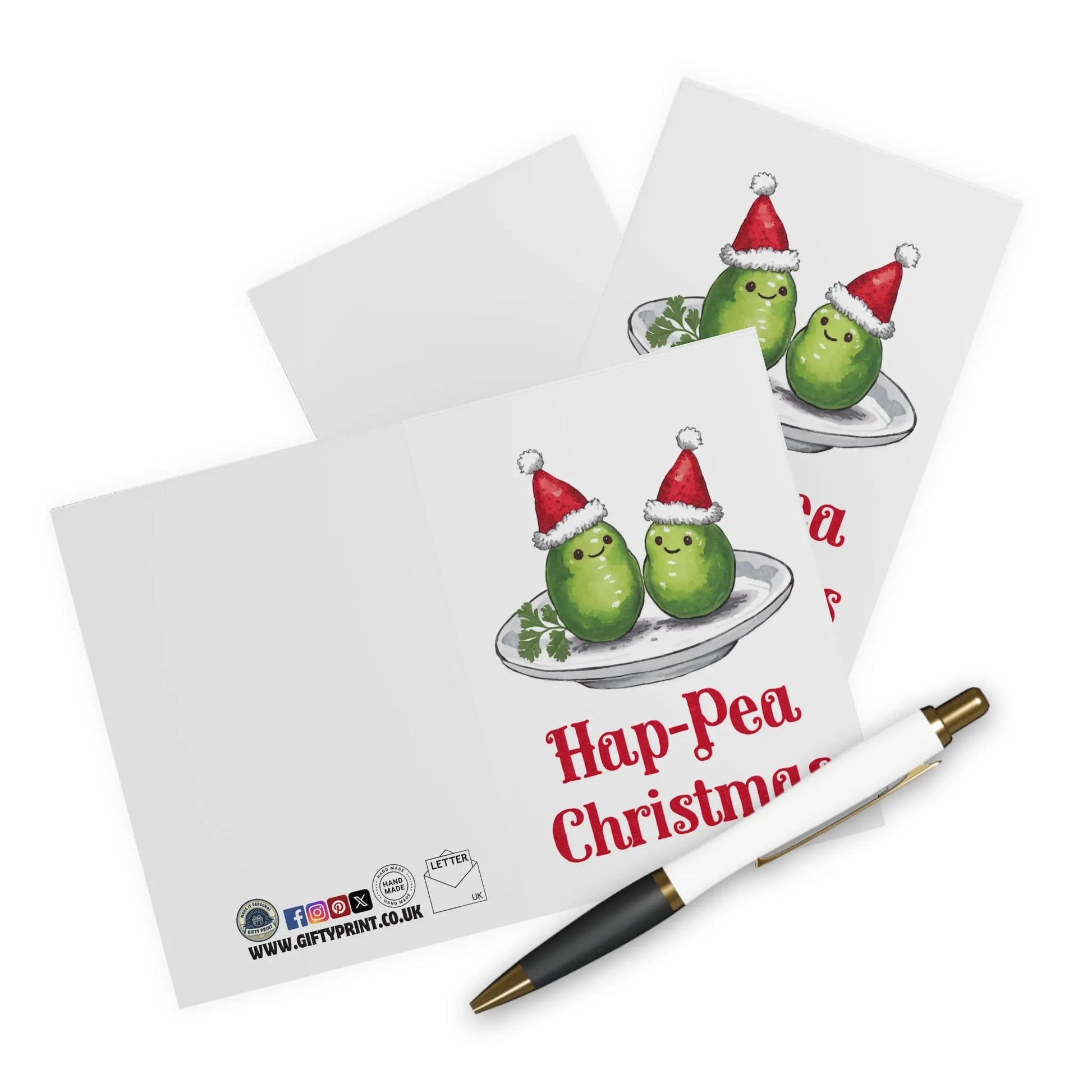 Context View Christmas Card Hap Pea Christmas Peas