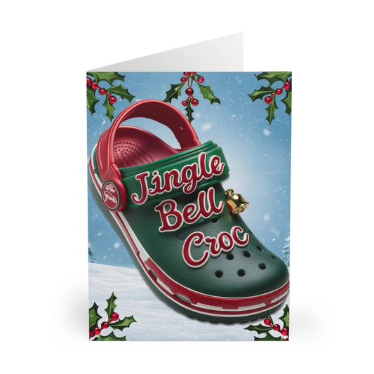 Christmas Card Jungle Bell Croc Gifty Print