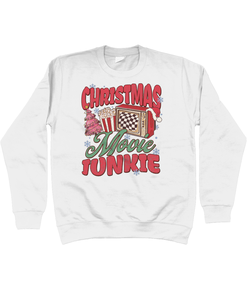 Christmas Jumper Sweatshirt Retro Christmas Movie Junkie