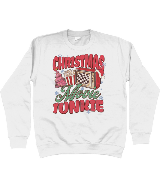 Christmas Jumper Sweatshirt Retro Christmas Movie Junkie