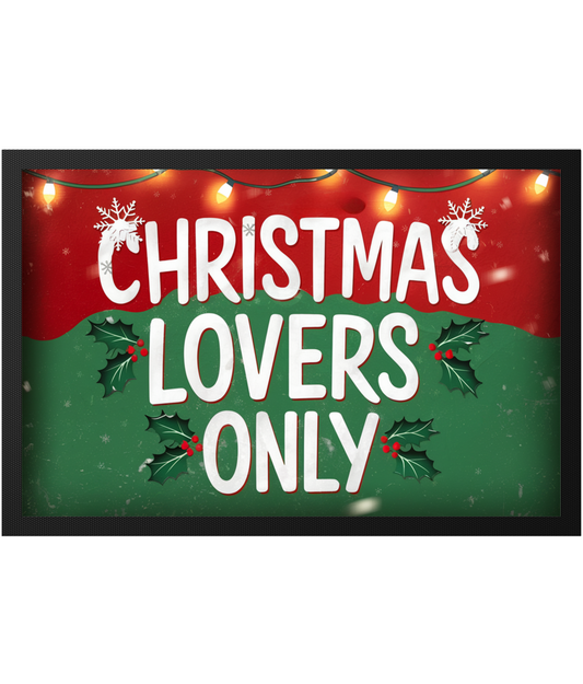 Christmas Lovers Only Christmas Door Mat 60 x 40cm