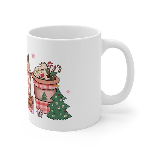 right side Christmas Mug Retro Coffee Hot Coco Style