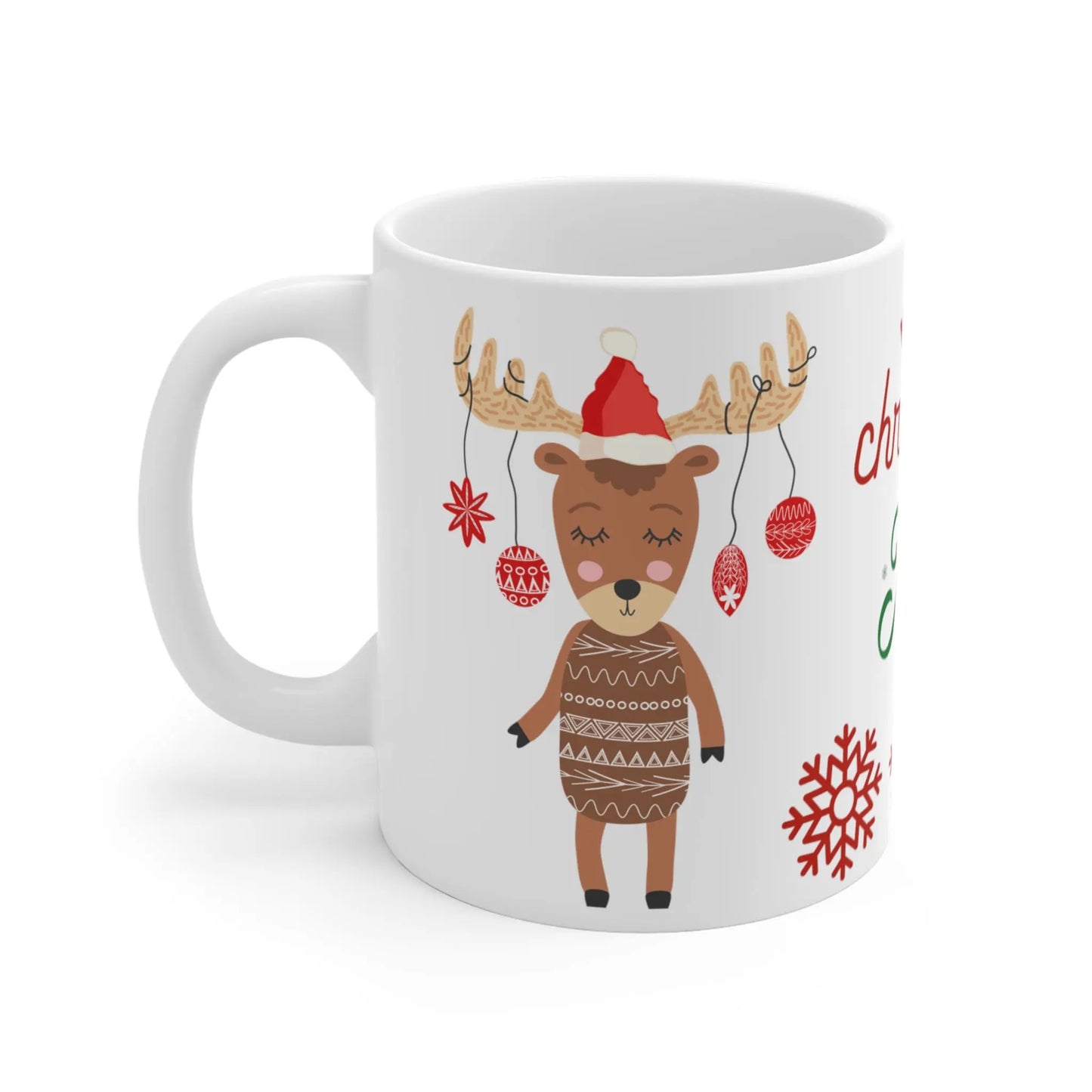 left side Christmas Mug Merry Christmas Mum Reindeer