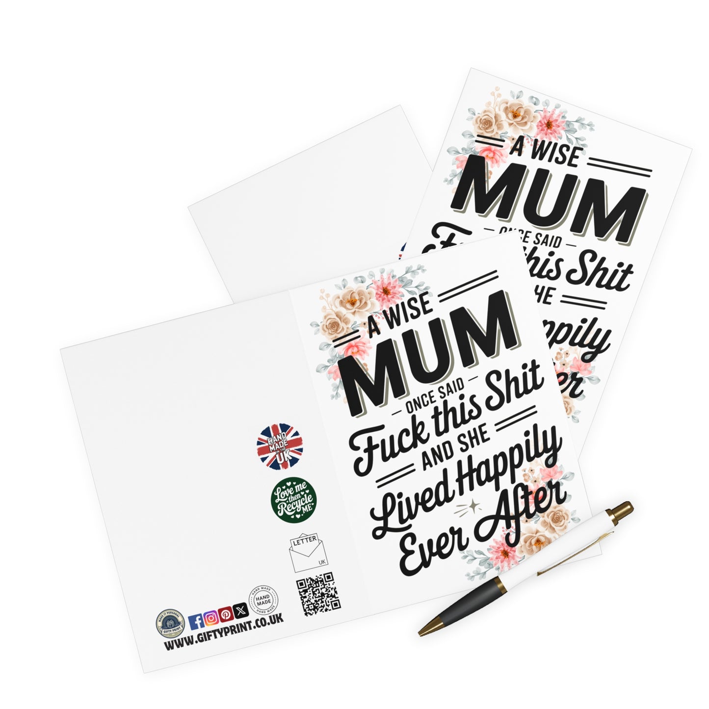 Mother's Day cards A Wise Mum Once Said Fuck This Shit - Gifty Print