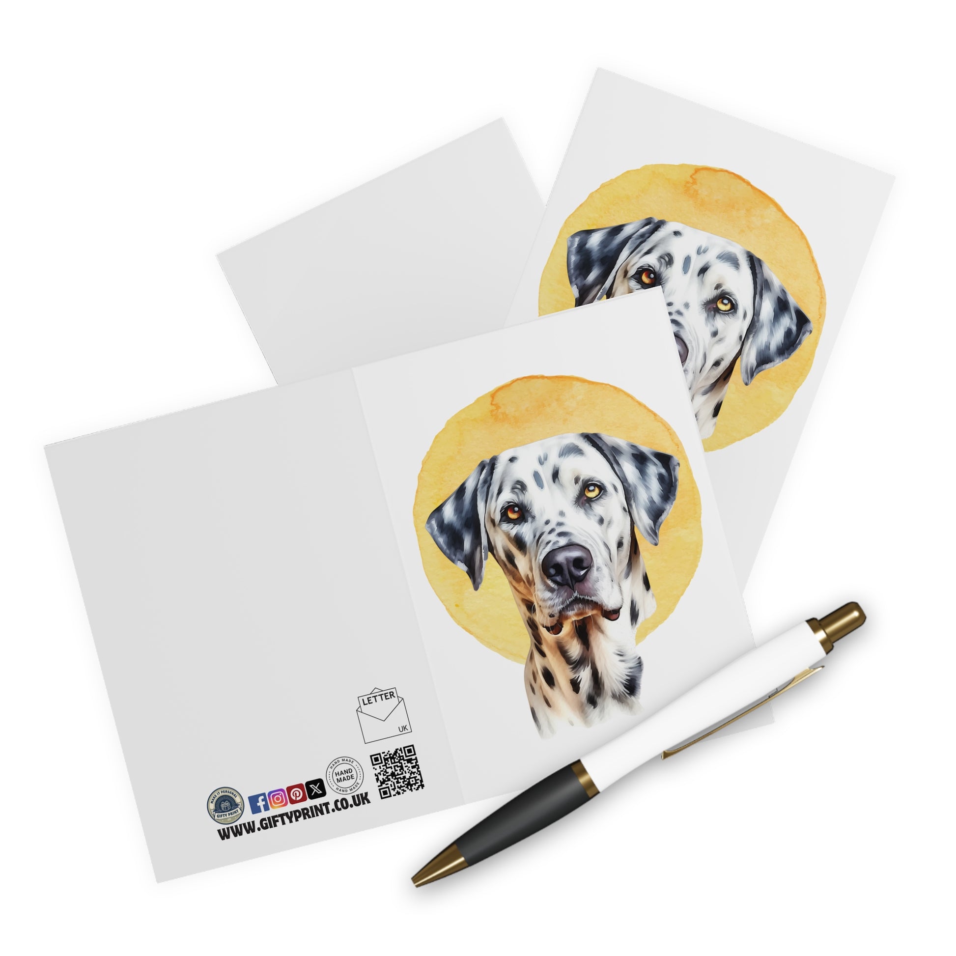 context Dalmatian Dog Notelets Cards Pack Of 5