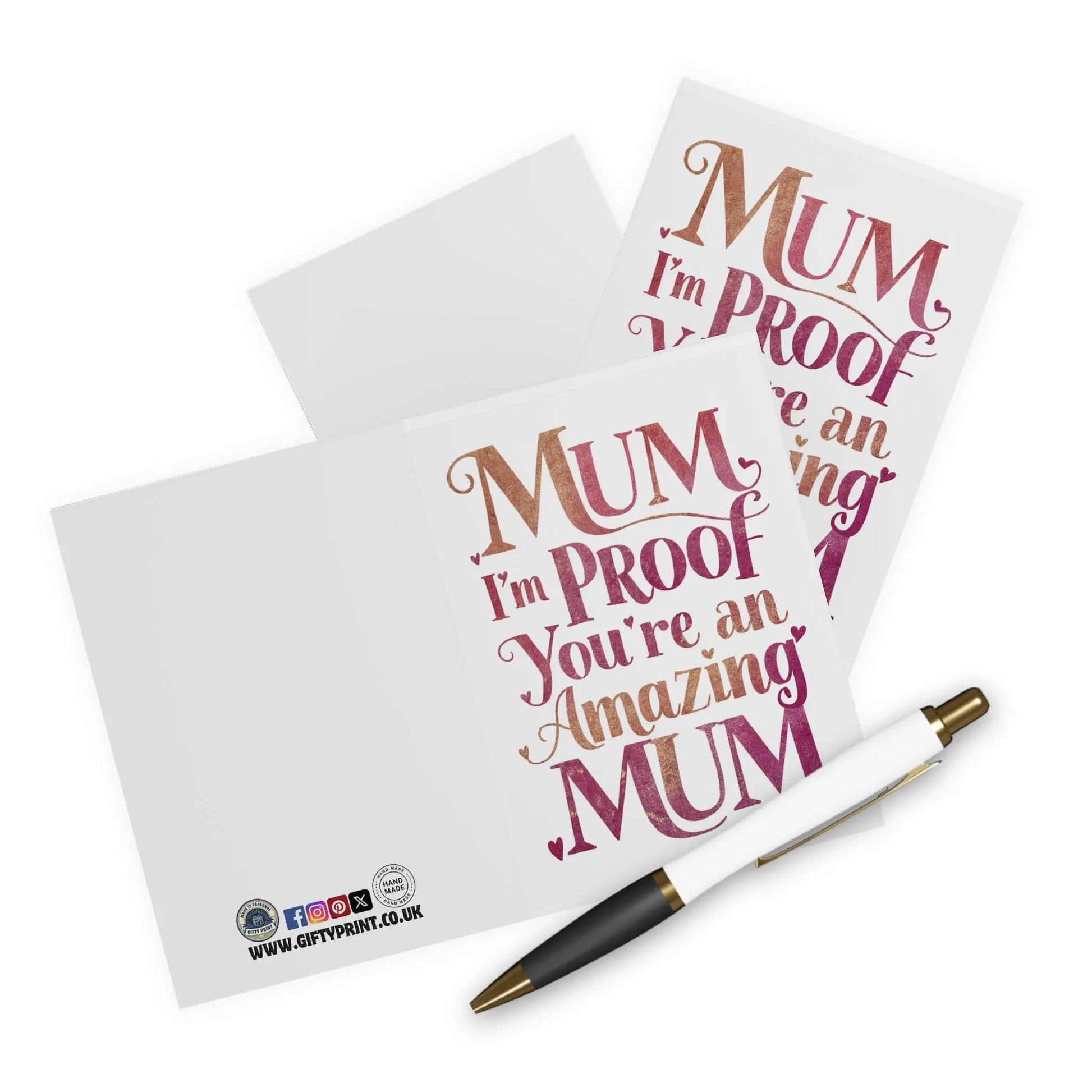 context view of Mothers Day Card Mum I'm Proof You're An Amazing Mum