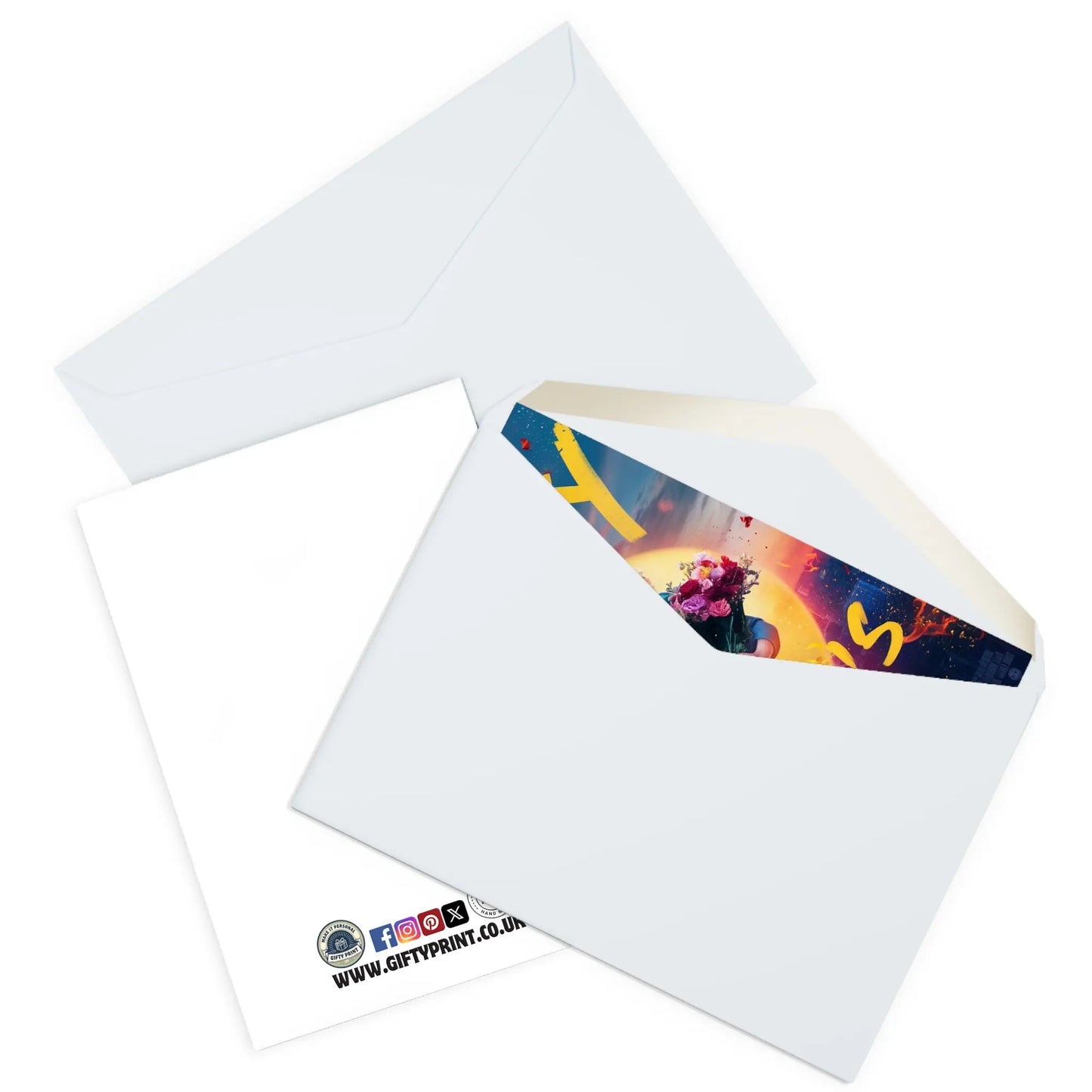 envelope view of Mothers Day Card Super Hero Mum Happy Mothers Day