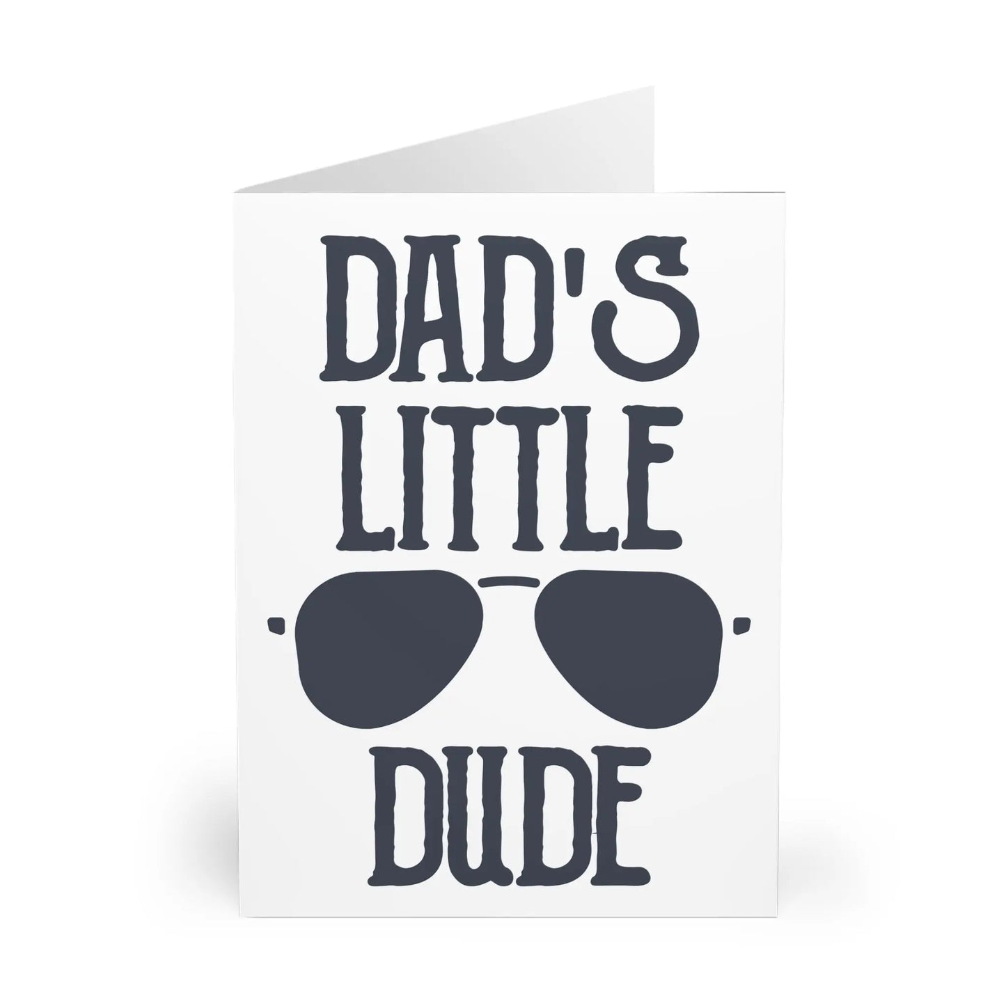 Open View Fathers Day Card Dads Little Dude