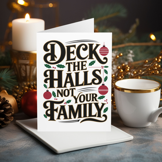 Deck The Halls Not Your Family Christmas Card 