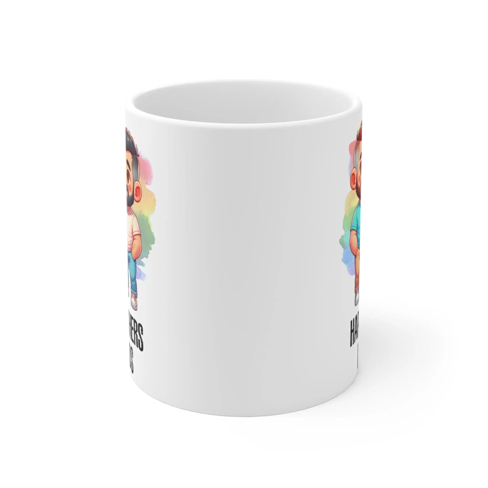 Front View Of Fathers Day Mug Gay Dads Happy Fathers Day