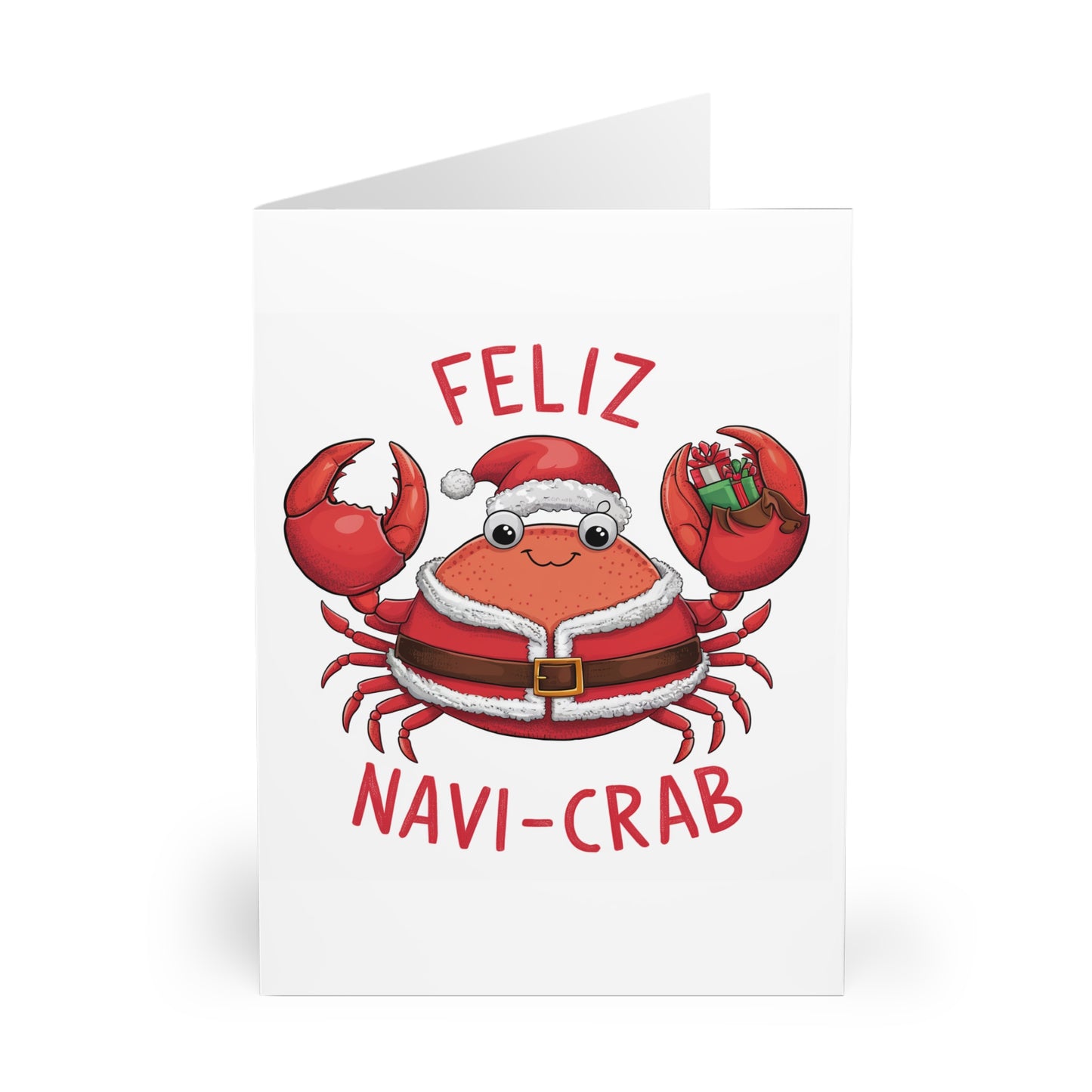 Front Feliz Navi Crab Christmas Card