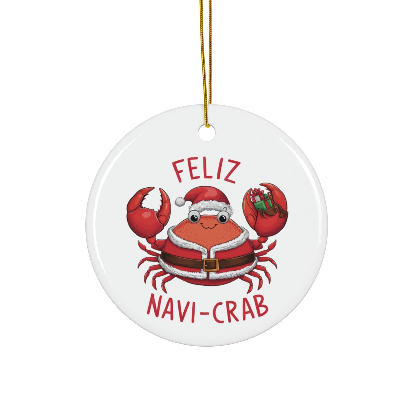 Feliz Navi Crab Christmas Tree Ornament