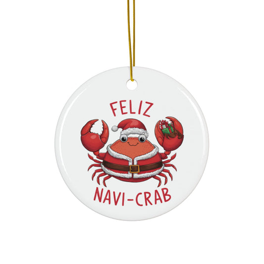 Feliz Navi Crab Christmas Tree Ornament