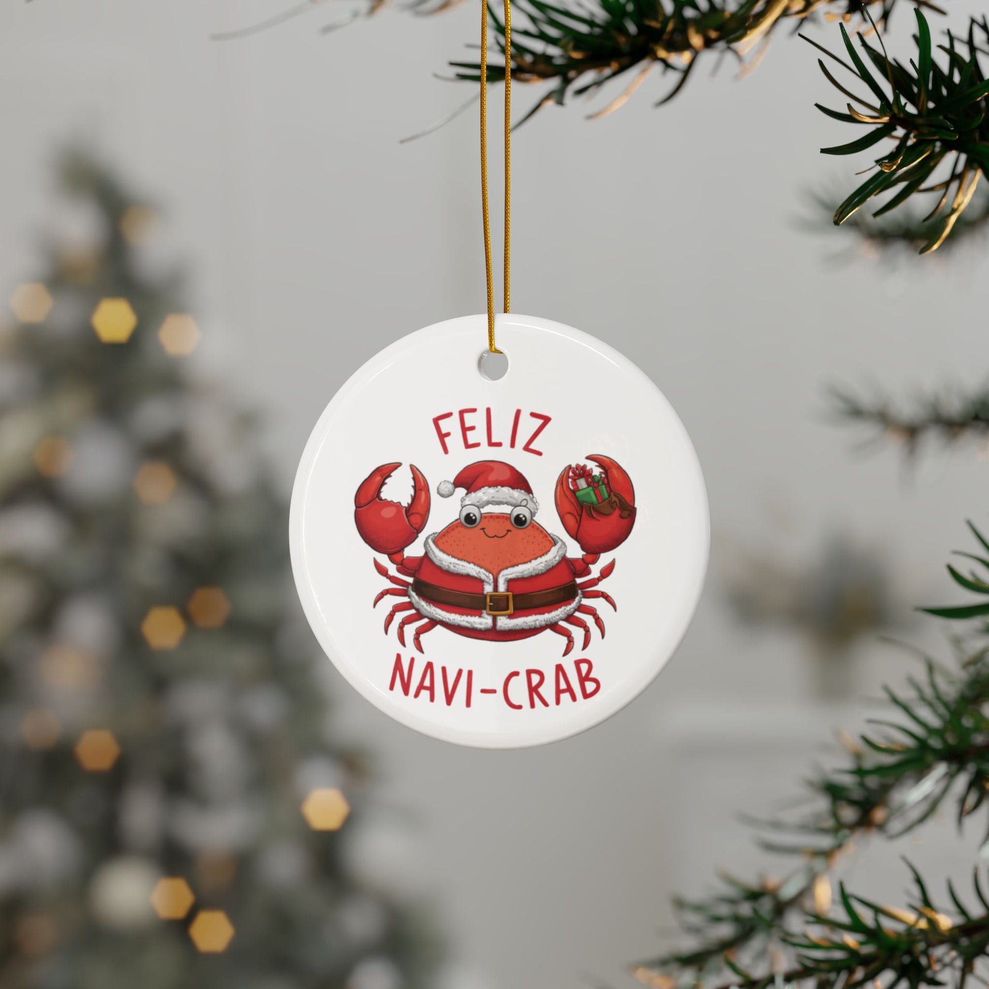 Tree Feliz Navi Crab Christmas Tree Ornament