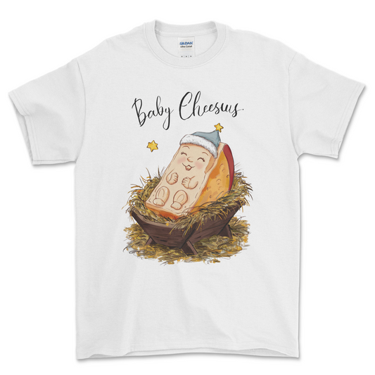 White Christmas T Shirt Baby Cheesus