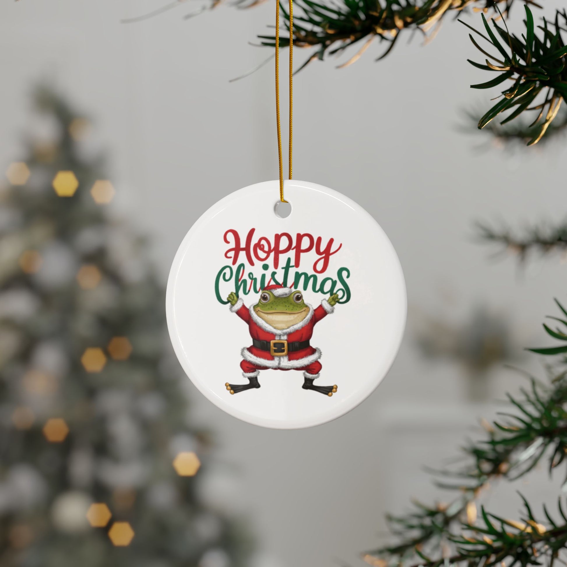 Tree Frog Hoppy Christmas Christmas Tree Ornament