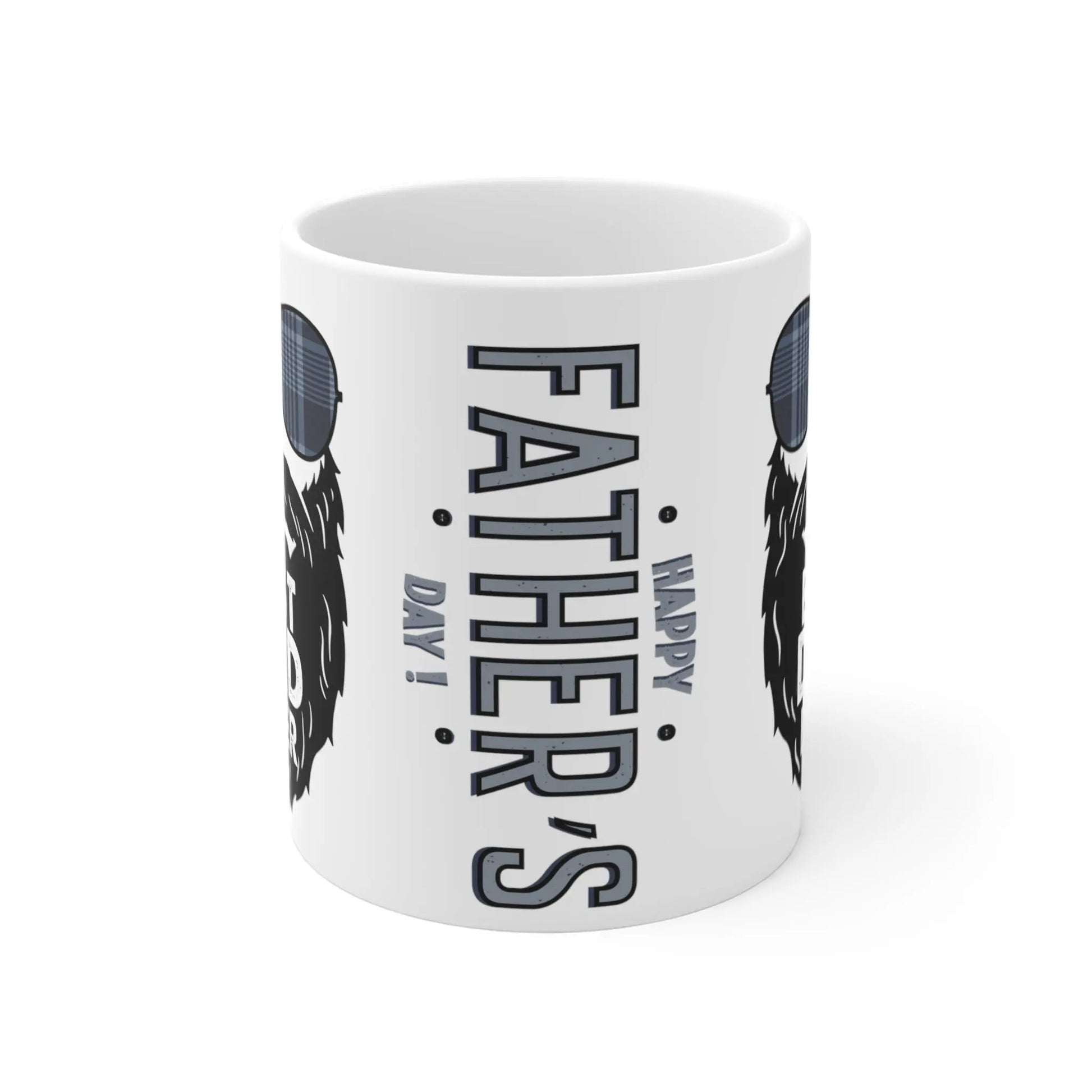 Front view of Fathers Day Mug Bearded Dad Best Dad Ever