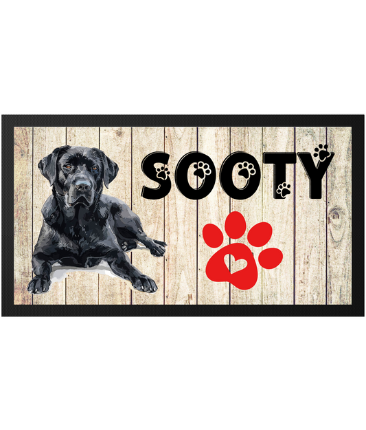 Personalised Labrador Pet Feeding Mat 44cm x 25cm