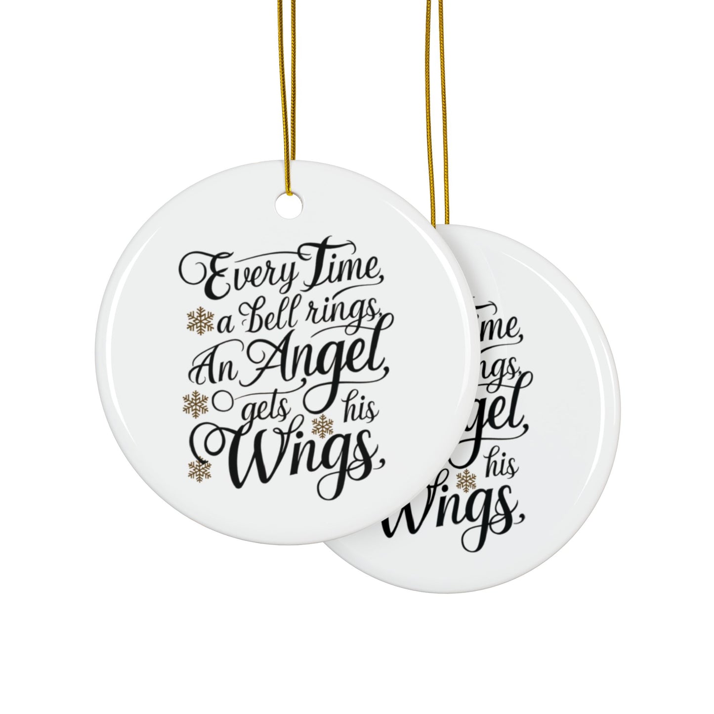 Context Every Time A Bell Rings An Angel Gets His Wings Christmas Tree Bauble
