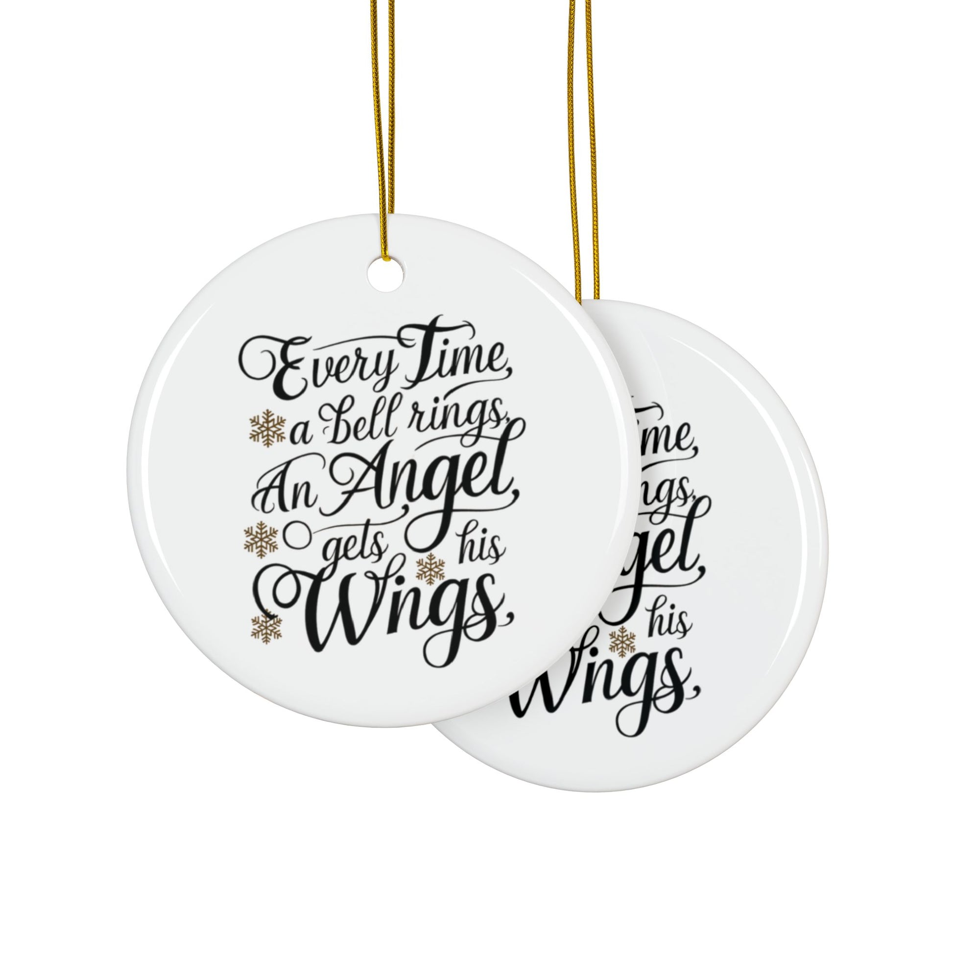 Context Every Time A Bell Rings An Angel Gets His Wings Christmas Tree Bauble
