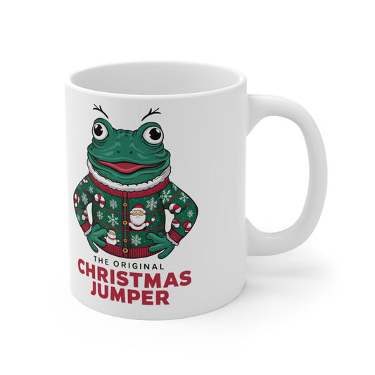 Funny Christmas Mug The Original Christmas Jumper Frog right