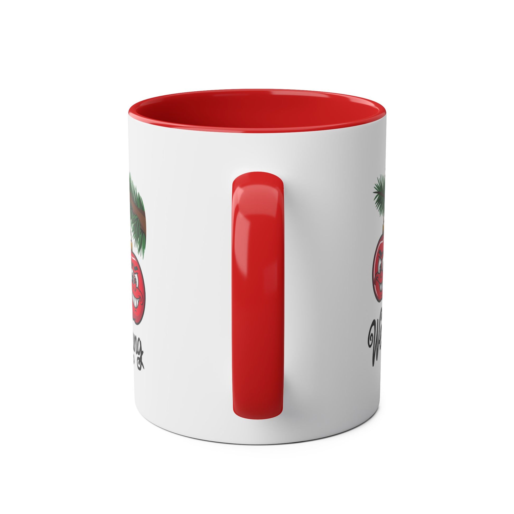 Handle Funny Christmas Mug Well Hung Red Mug