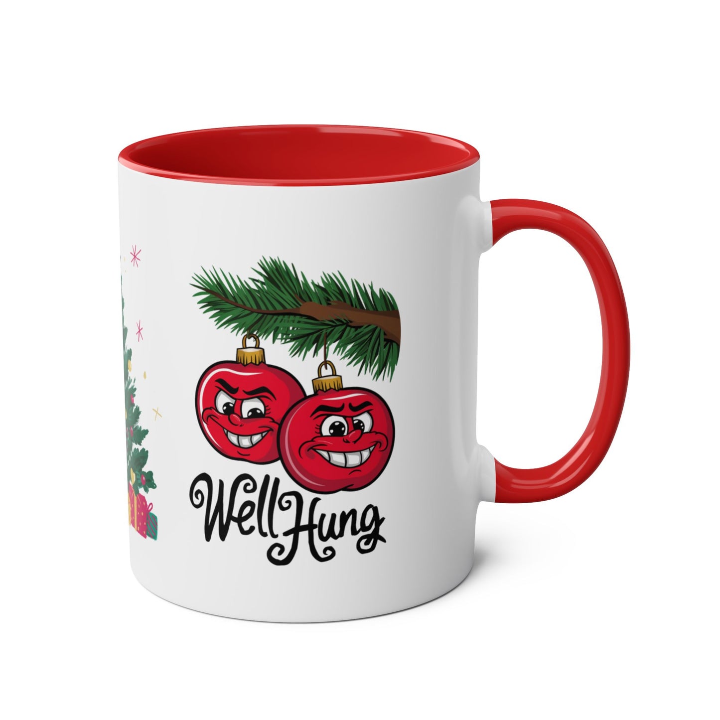 Right Funny Christmas Mug Well Hung Red Mug