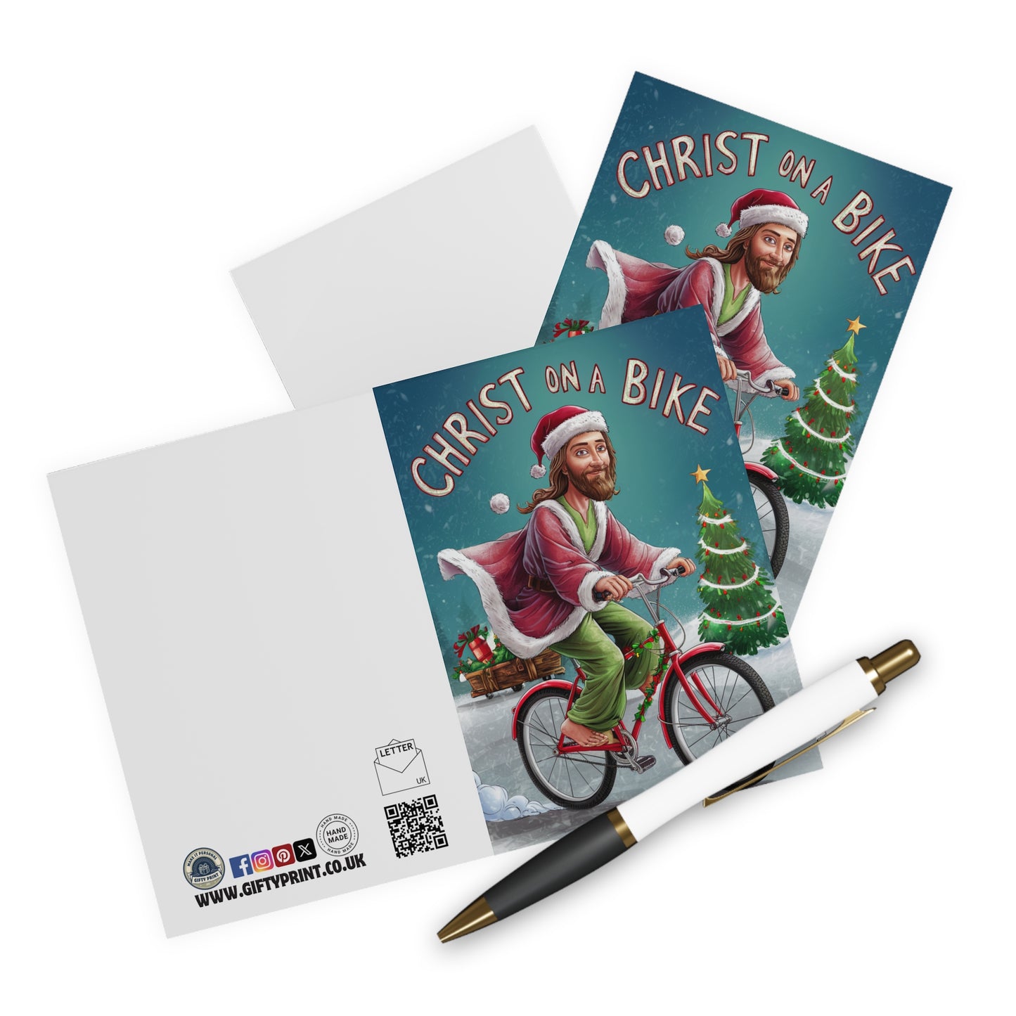 Context Funny Jesus Christmas Card Christ On A Bike