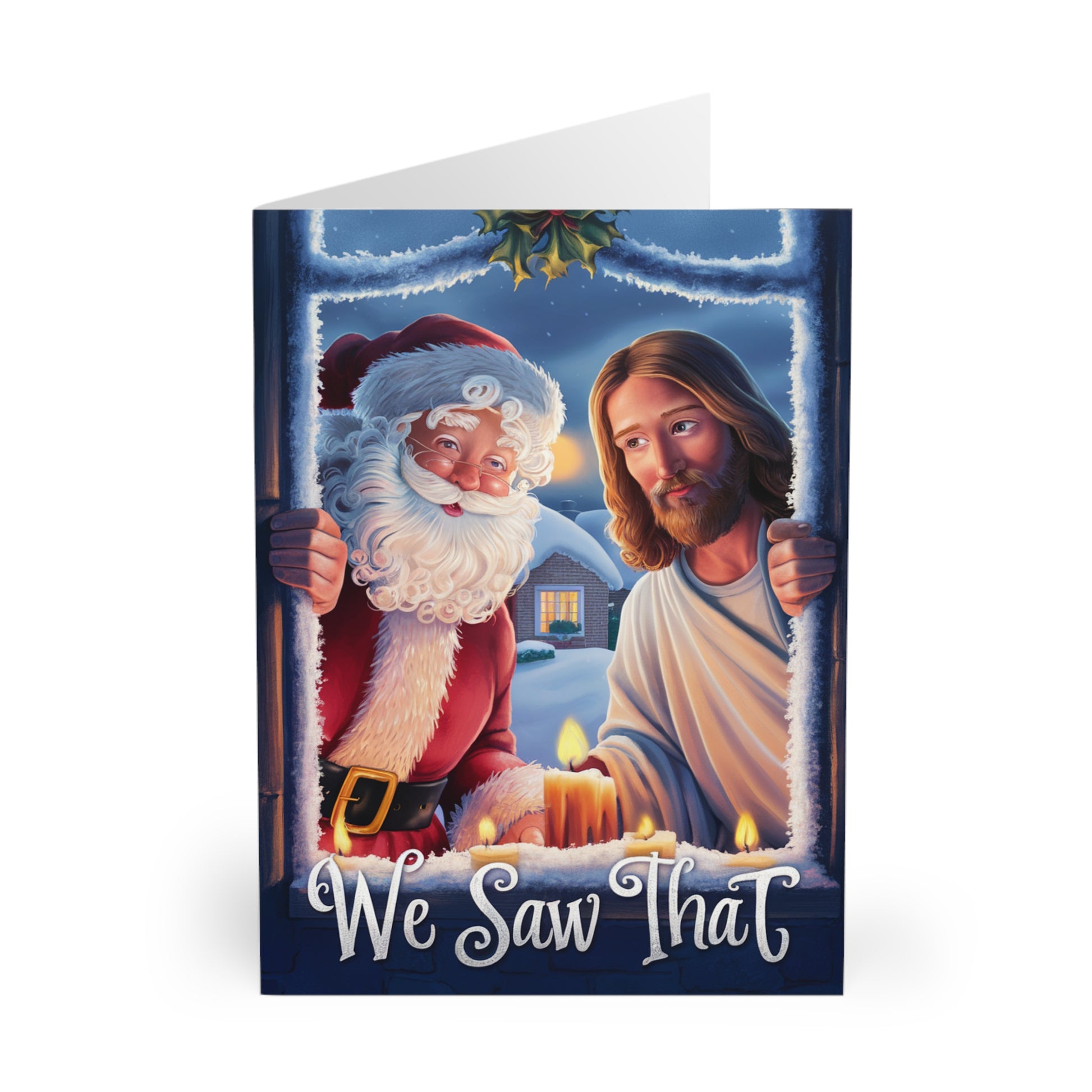 Front Funny Jesus Christmas Card We Saw That 