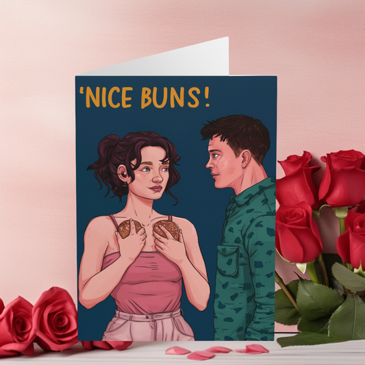 Funny Valentines Day Card Nice Buns