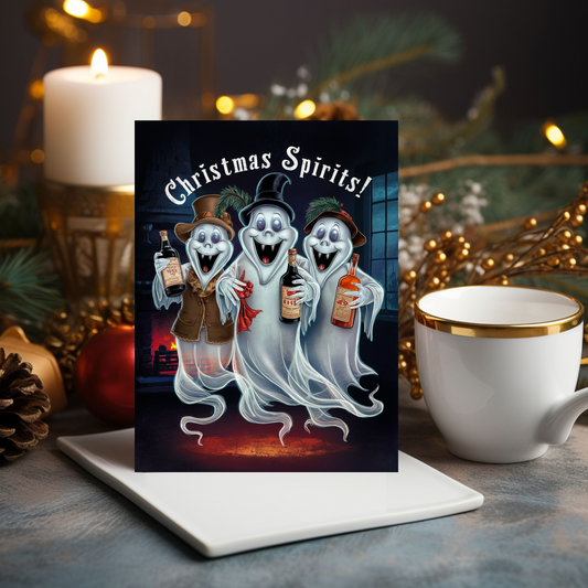 Funny Christmas Card Christmas Spirits Ghosts