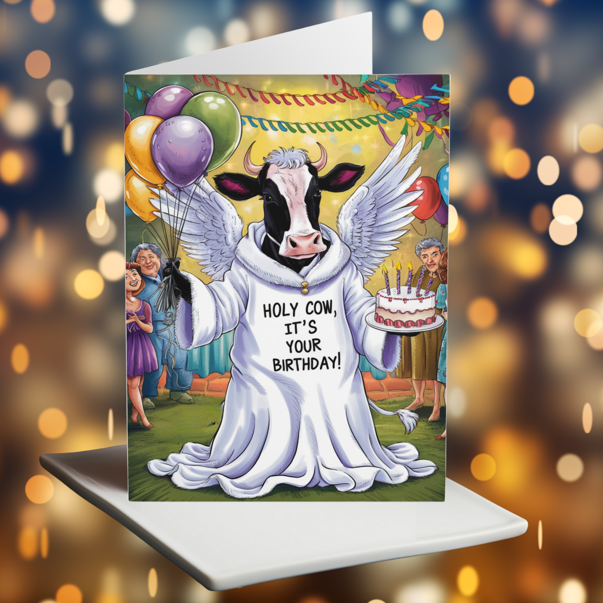 Funny birthday card  Holy Cow It's Your Birthday