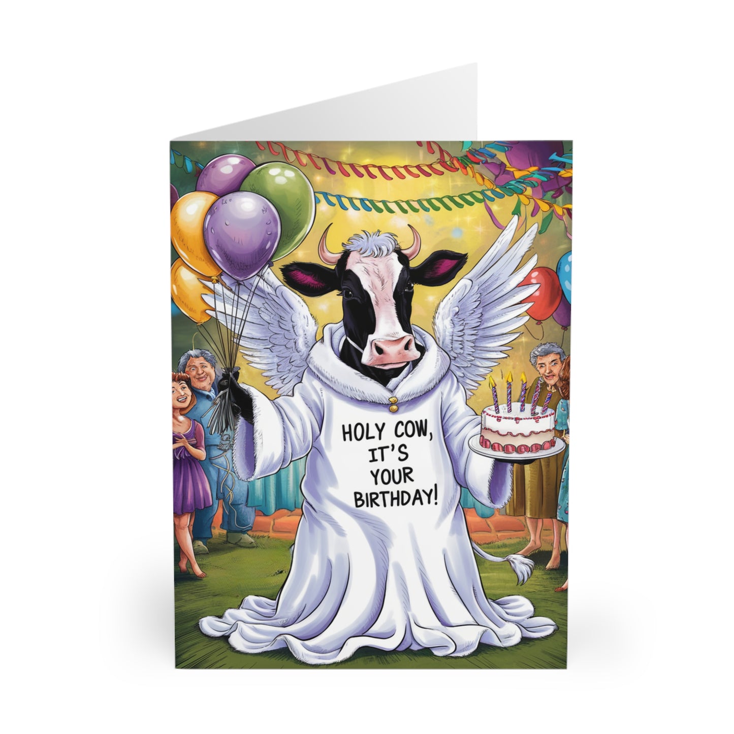 Funny birthday card  Holy Cow It's Your Birthday front