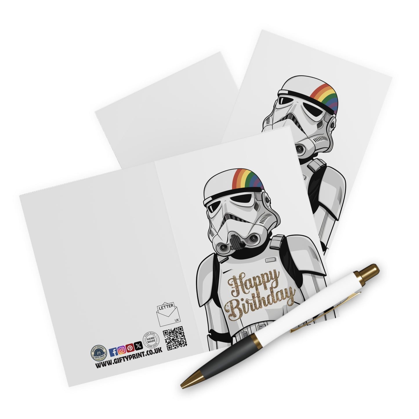 context Gay Birthday Card Happy Birthday Gay Rainbow Stormtrooper