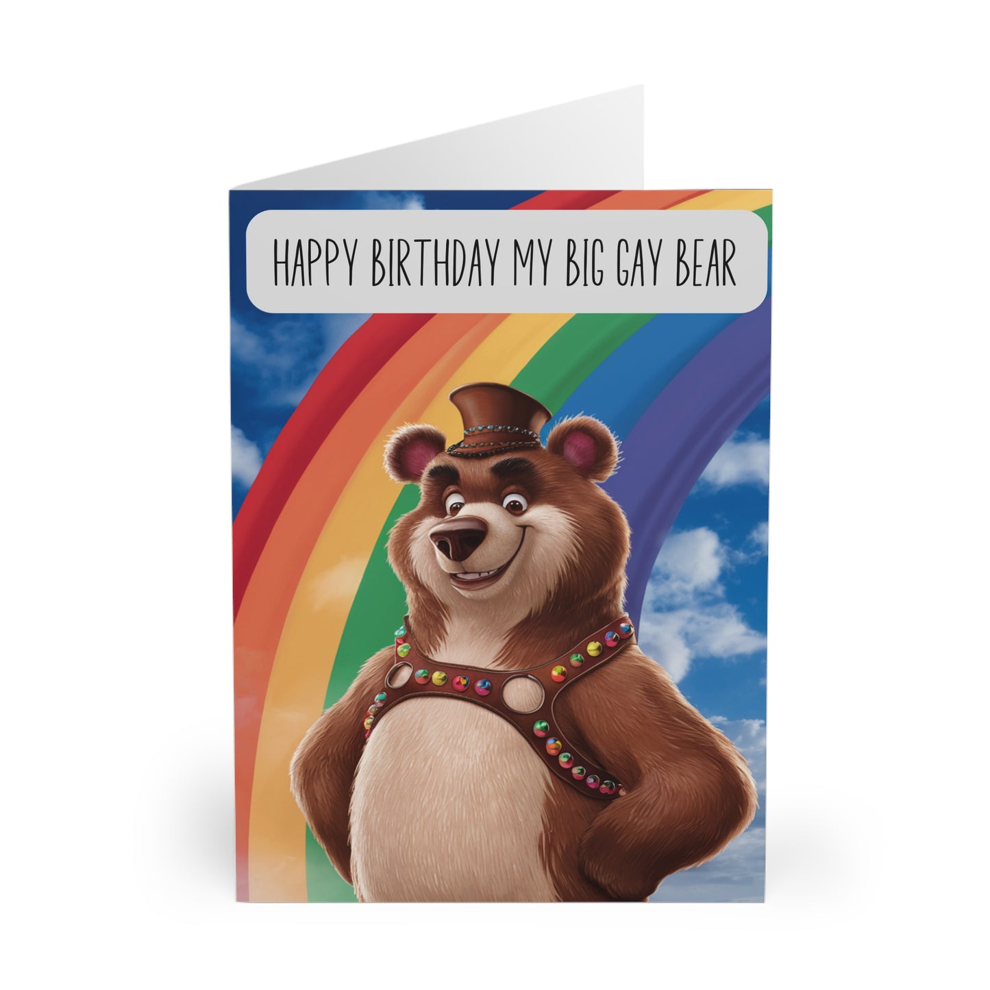 front Gay Birthday Card Happy Birthday My Big Bear