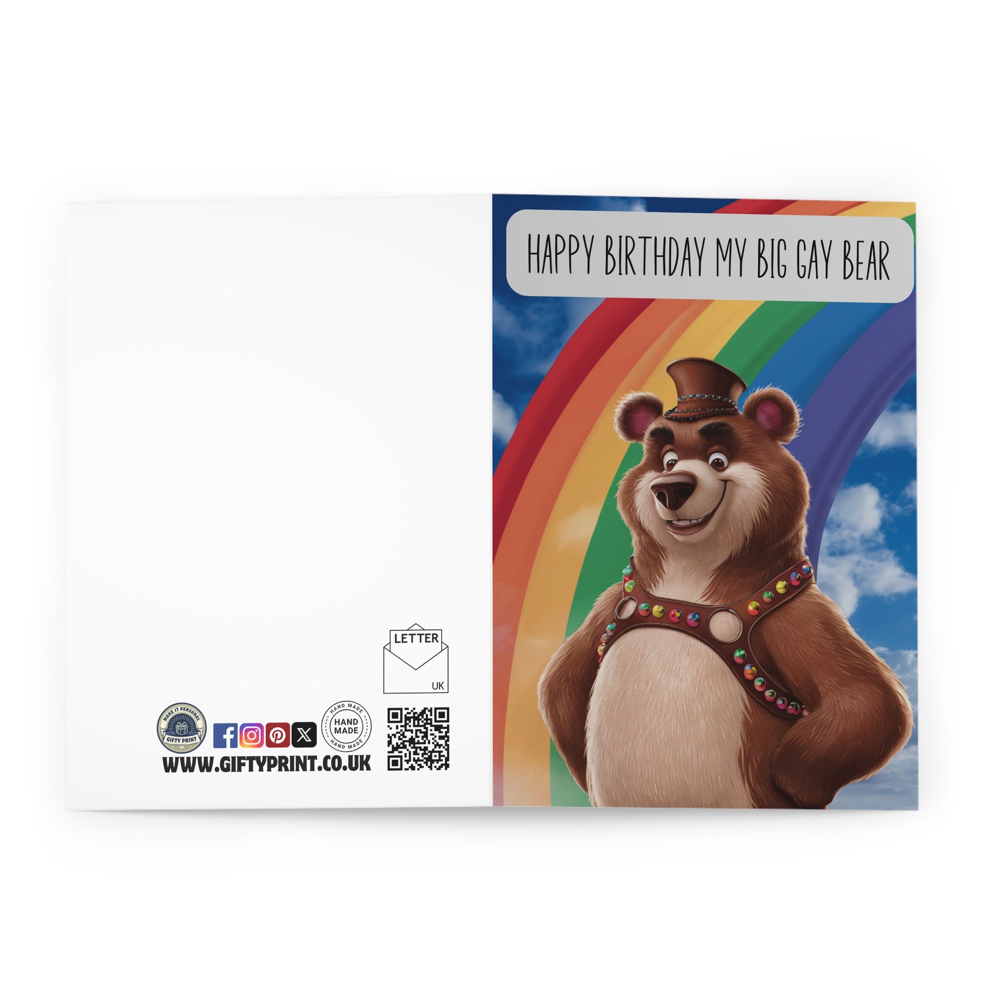 open Gay Birthday Card Happy Birthday My Big Bear