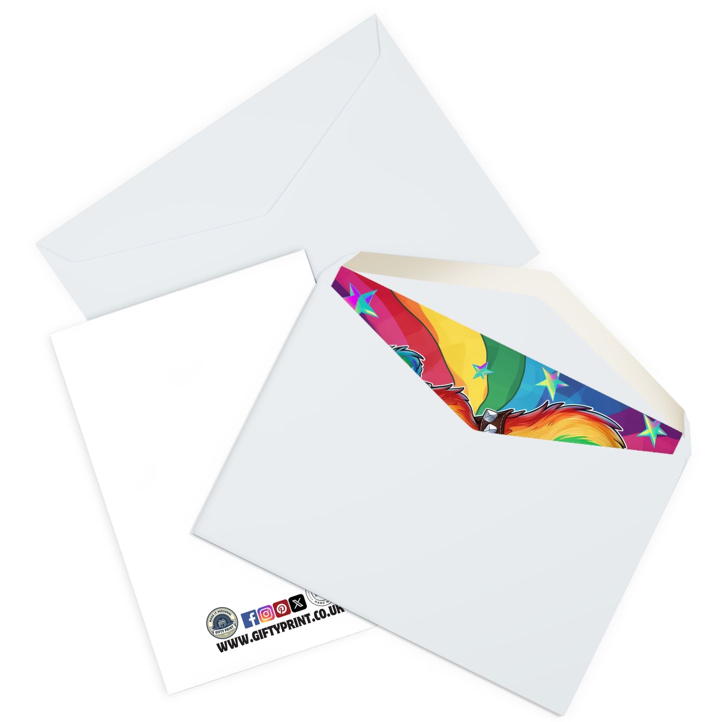 Enveloped Gay Birthday Card Happy Birthday Rainbow Bear