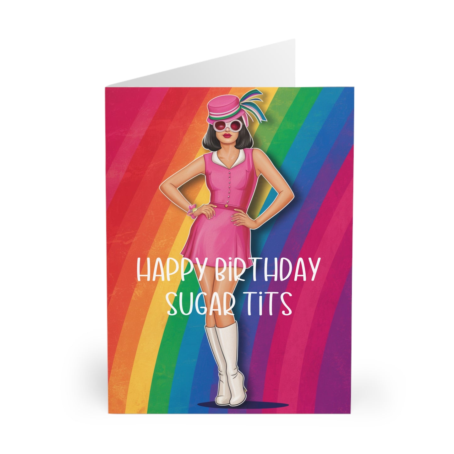 front Gay Birthday Card Happy Birthday Sugar Tits