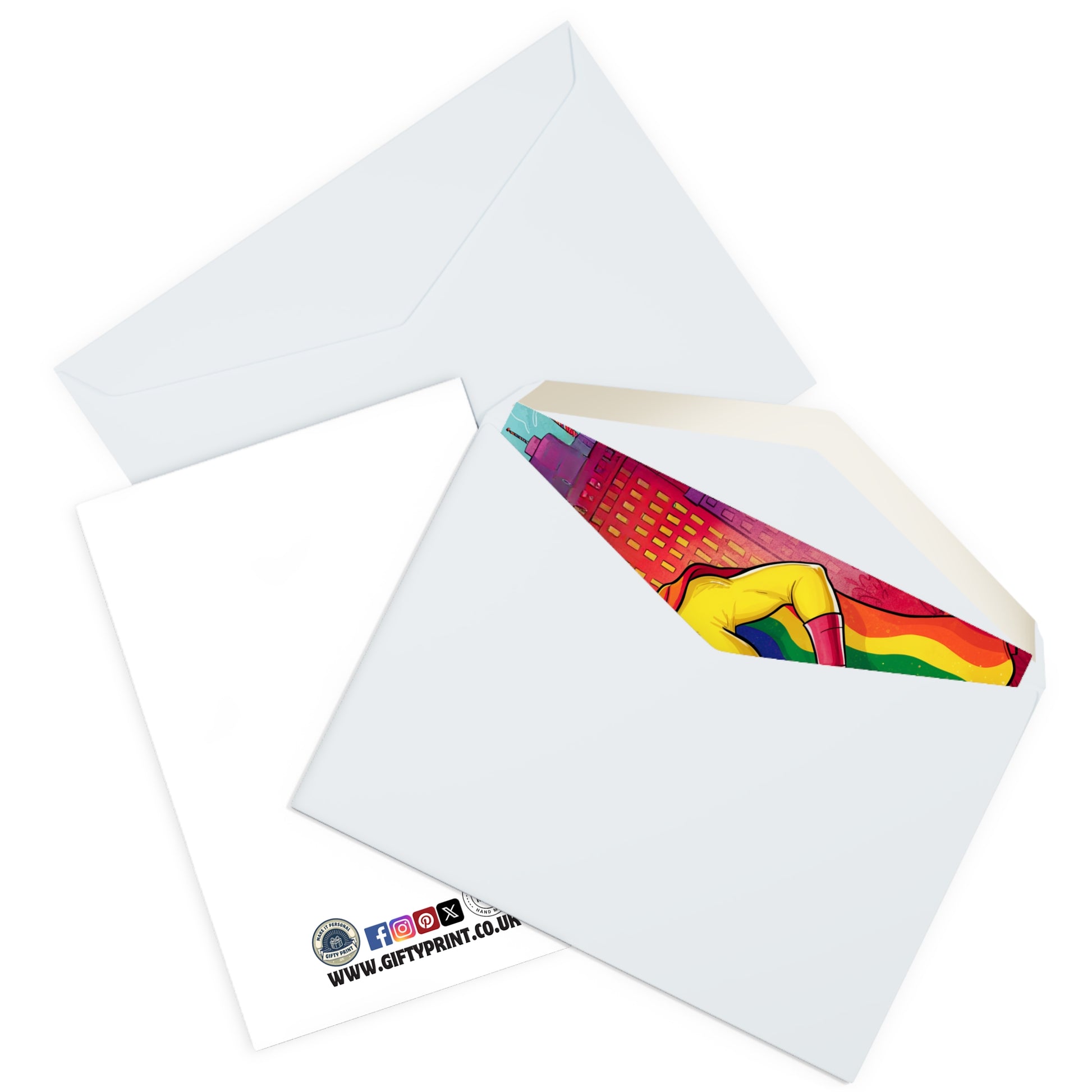 Enveloped Gay Birthday Card Happy Birthday Super Gay