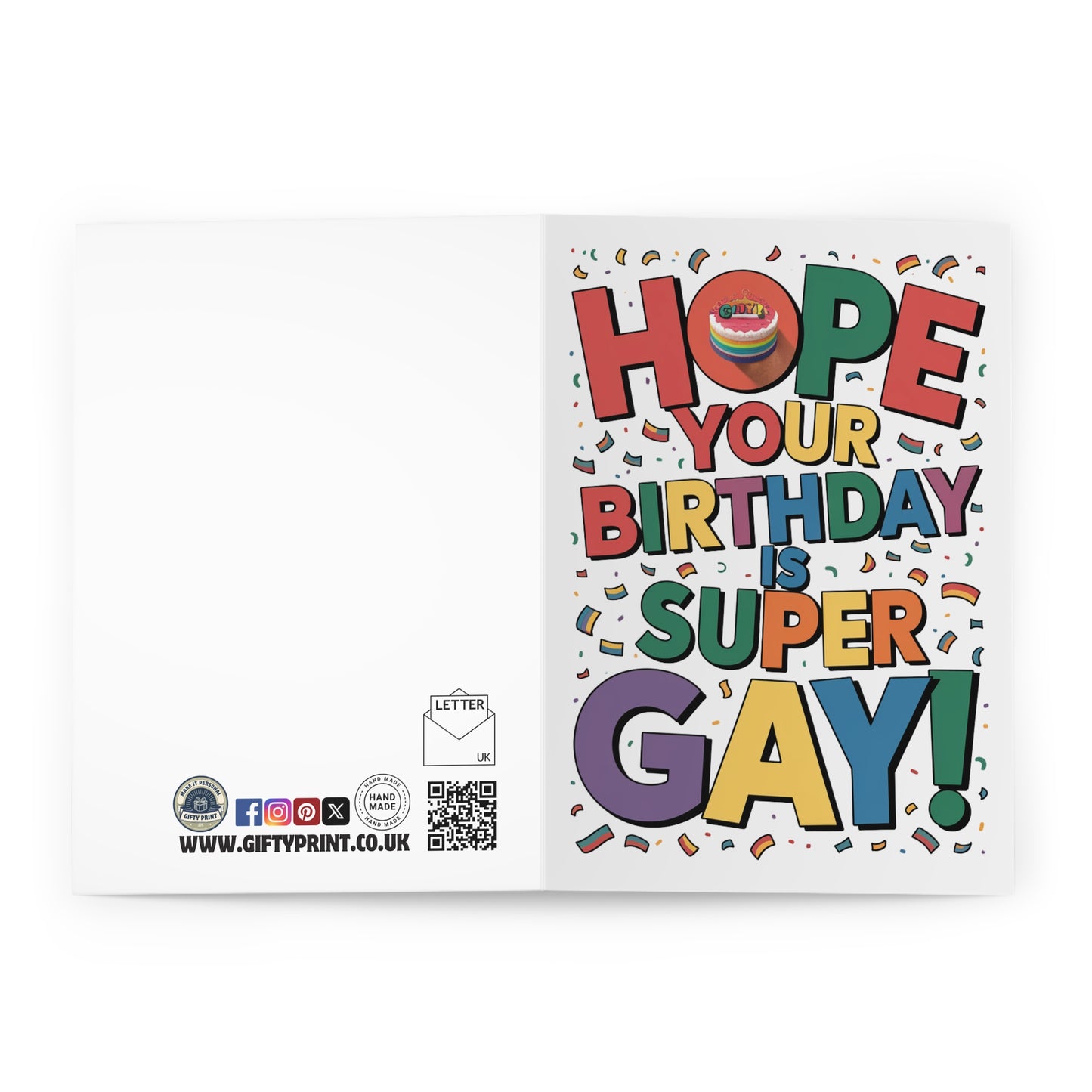 open Gay Birthday Card Hope Your Birthday Is Super Gay