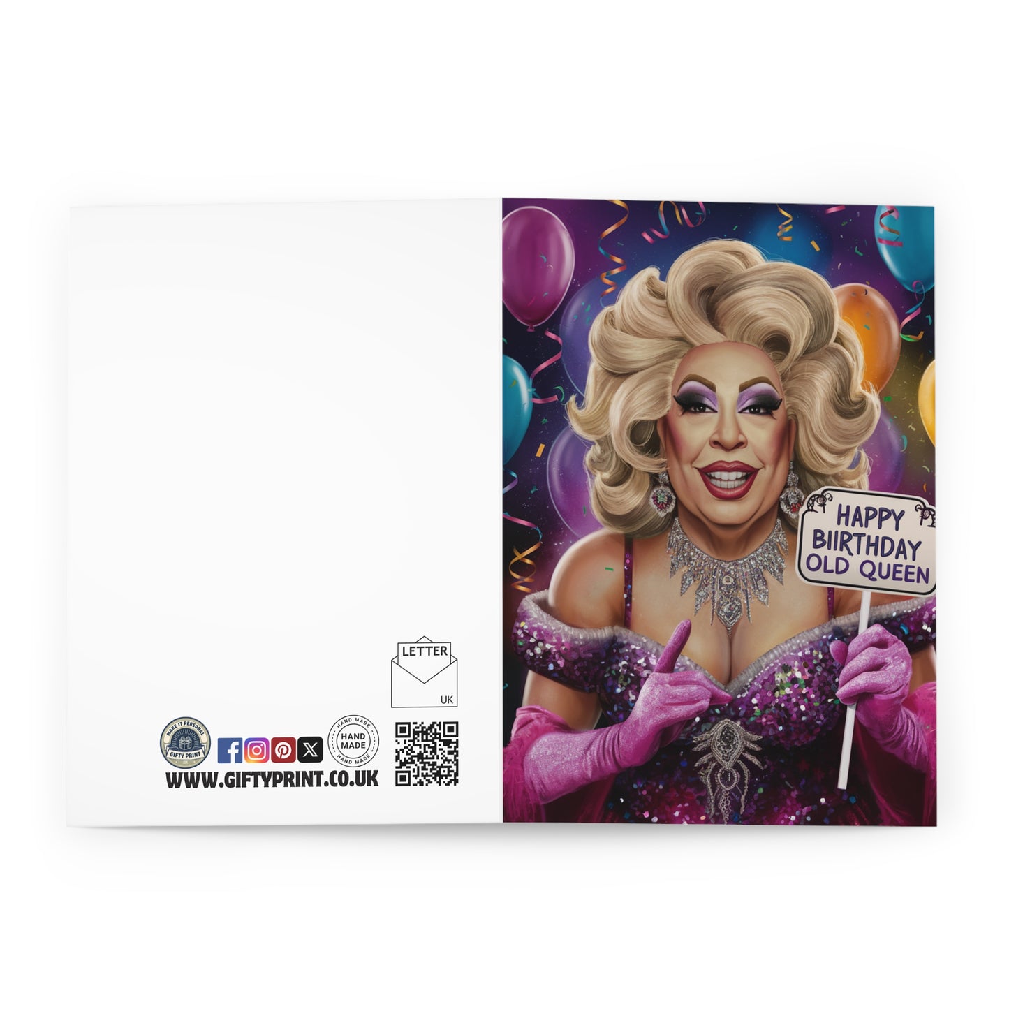 open Gay Birthday Card Happy Birthday Old Queen